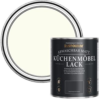 Rust-Oleum abwaschbare Küchenschrankfarbe in weiß mit Matt Finish Antik Weiβ 750ML Rust-Oleum abwaschbare Küchenschrankfarbe in weiß mit Matt Finish Antik Weiβ 750ML