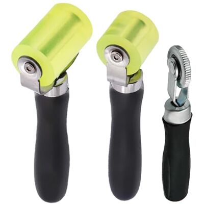 YOYEAH 3-teiliges Profi-Andrückroller Set Silikon- & Gummiwalze, Nahtroller für Tapete/Bodenbeläge, Anpressrolle für Auto-Schalldämmung/PVC-Planen/Bitumen, ideal für Kantenumleimer YOYEAH 3-teiliges Profi-Andrückroller Set Silikon- & Gummiwalze, Nahtroller für Tapete/Bodenbeläge, Anpressrolle für Auto-Schalldämmung/PVC-Planen/Bitumen, ideal für Kantenumleimer