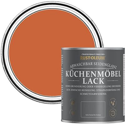 Rust-Oleum abwaschbare Küchenschrankfarbe in orange mit Seidenglanz Finish Chai Tee 750ML Rust-Oleum abwaschbare Küchenschrankfarbe in orange mit Seidenglanz Finish Chai Tee 750ML