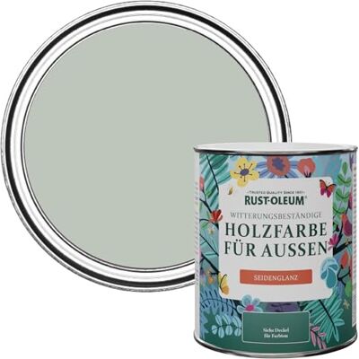 Rust-Oleum Gartenfarbe, schimmelresistent, Seidenglanz, 750 ml, Azurblau Rust-Oleum Gartenfarbe, schimmelresistent, Seidenglanz, 750 ml, Azurblau