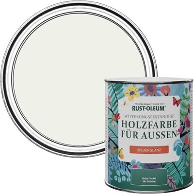 Rust-Oleum Holzfarbe Für Aussen, Wetterschutz, Seidenglanz, 750 ml, Milchschaum Rust-Oleum Holzfarbe Für Aussen, Wetterschutz, Seidenglanz, 750 ml, Milchschaum