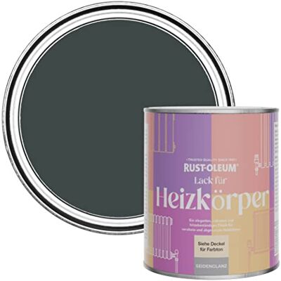 Rust-Oleum , schwarz Heizkörperfarbe, hitzebeständig, geruchsarm in Seidenglanz Finish Schwarzer Sand 750ML Rust-Oleum , schwarz Heizkörperfarbe, hitzebeständig, geruchsarm in Seidenglanz Finish Schwarzer Sand 750ML