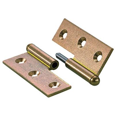 Hettich 1 Möbelband, Anschlag rechts, Messing blank, Maße: 50x40 mm, Artikelnr. 9099989 Hettich 1 Möbelband, Anschlag rechts, Messing blank, Maße: 50x40 mm, Artikelnr. 9099989