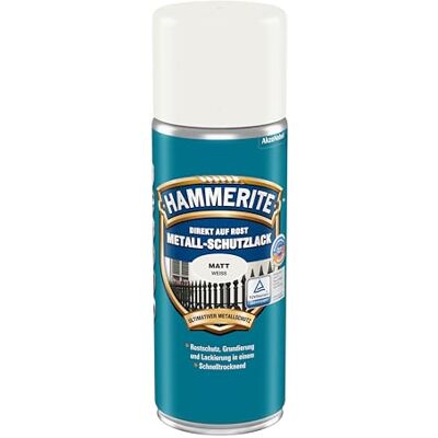 Hammerite Metallschutzlack Spray Matt, 3in1- Rostschutz, Weiß, 400 ml Hammerite Metallschutzlack Spray Matt, 3in1- Rostschutz, Weiß, 400 ml