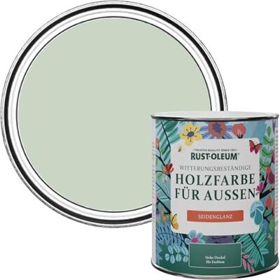 Rust-Oleum Holzfarbe Für Aussen, Wetterschutz, Seidenglanz, 750 ml, Lorbeer Grün Rust-Oleum Holzfarbe Für Aussen, Wetterschutz, Seidenglanz, 750 ml, Lorbeer Grün