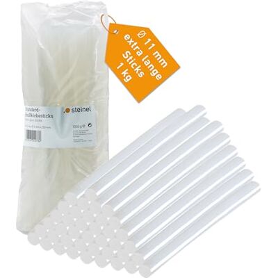 Steinel - Heißklebesticks Set - 40 Stück, 1kg, Ø11x250mm - Heißklebepistolen Zubehör Steinel - Heißklebesticks Set - 40 Stück, 1kg, Ø11x250mm - Heißklebepistolen Zubehör
