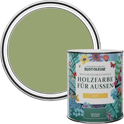 Rust-Oleum Holzfarbe Für Aussen, Wetterschutz, Matt, 750 ml, Laubgrün Rust-Oleum Holzfarbe Für Aussen, Wetterschutz, Matt, 750 ml, Laubgrün