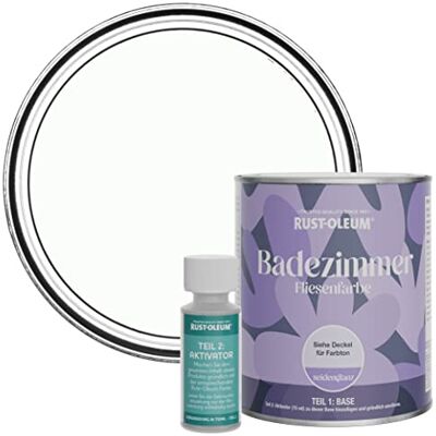 Rust-Oleum wasserbeständiger Fliesenlack für das Badezimmer in seidenglänzendem Finish Mondstein 750ml Rust-Oleum wasserbeständiger Fliesenlack für das Badezimmer in seidenglänzendem Finish Mondstein 750ml