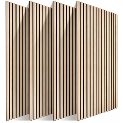 Relaxdays Akustikpaneele, 4er Set, 120 x 60 cm, Schalldämmung & Wandverkleidung, Eiche Furnier, Wandpaneele, hellbraun Relaxdays Akustikpaneele, 4er Set, 120 x 60 cm, Schalldämmung & Wandverkleidung, Eiche Furnier, Wandpaneele, hellbraun