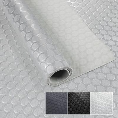 ANRO PVC Bodenbelag Meterware 1,5mm Antirutschmatte Bodenmatte geruchslos Noppenmatte Riffelblechmatte Tränenblech Karo Dionis rutschfest Noppen Silber 120x100cm ANRO PVC Bodenbelag Meterware 1,5mm Antirutschmatte Bodenmatte geruchslos Noppenmatte Riffelblechmatte Tränenblech Karo Dionis rutschfest Noppen Silber 120x100cm