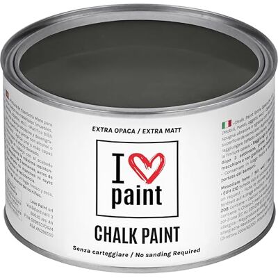 I LOVE paint I LOVE CHALK PAINT farbe Anthrazit 375 ml Kreidefarbe für möbel, wände und gegenstände ohne schleifen Lösungsmittelfrei und formaldehydfrei Wasserbasierte dekorationsfarbe mit kreideeffekt I LOVE paint I LOVE CHALK PAINT farbe Anthrazit 375 ml Kreidefarbe für möbel, wände und gegenstände ohne schleifen Lösungsmittelfrei und formaldehydfrei Wasserbasierte dekorationsfarbe mit kreideeffekt