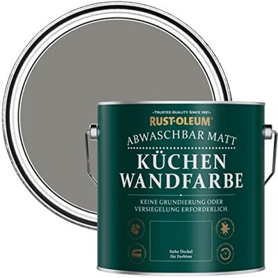 Rust-Oleum abwaschbare matte, geruchsarme grau Küchenwandfarbe Beton Grau 2,5 Litres Rust-Oleum abwaschbare matte, geruchsarme grau Küchenwandfarbe Beton Grau 2,5 Litres