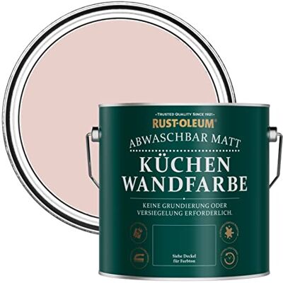Rust-Oleum abwaschbare matte, geruchsarme rosa Küchenwandfarbe Rosa Sekt 2,5 Litres Rust-Oleum abwaschbare matte, geruchsarme rosa Küchenwandfarbe Rosa Sekt 2,5 Litres