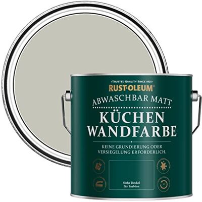 Rust-Oleum abwaschbare matte, geruchsarme grau Küchenwandfarbe Nebel 2,5 Litres Rust-Oleum abwaschbare matte, geruchsarme grau Küchenwandfarbe Nebel 2,5 Litres