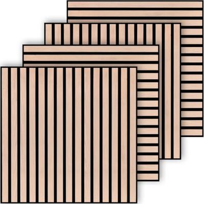 dedeco Akustikpaneel Standard 4er-Set Farbe Oak Schallabsorption, Lärmschutz, Wandverkleidung & Deckenpaneel Holzoptik, Schalldämmung, Akustikverbesserung Dekoratives Design, Raumakustik dedeco Akustikpaneel Standard 4er-Set Farbe Oak Schallabsorption, Lärmschutz, Wandverkleidung & Deckenpaneel Holzoptik, Schalldämmung, Akustikverbesserung Dekoratives Design, Raumakustik