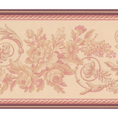 ART Abstrakte Tapete Rot Creme Vines Tapete, Retro-Blumenmuster, Rolle 15 x 15,2 cm ART Abstrakte Tapete Rot Creme Vines Tapete, Retro-Blumenmuster, Rolle 15 x 15,2 cm