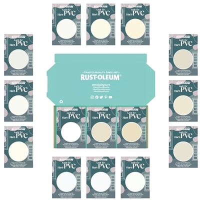 Rust-Oleum PVC-Lack Testerbox Elegante Weißtöne Matt Rust-Oleum PVC-Lack Testerbox Elegante Weißtöne Matt