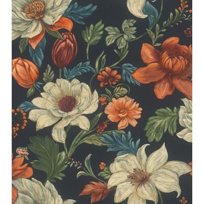 Rasch Vliestapete Blumenwiese Landhaus Vinyl-Tapete Blüten in Weiß Beige Grün Orange für ein luxuriöses Wohnambiente Robust und Abwaschbar 10,05 m x 0,53 m Rasch Vliestapete Blumenwiese Landhaus Vinyl-Tapete Blüten in Weiß Beige Grün Orange für ein luxuriöses Wohnambiente Robust und Abwaschbar 10,05 m x 0,53 m