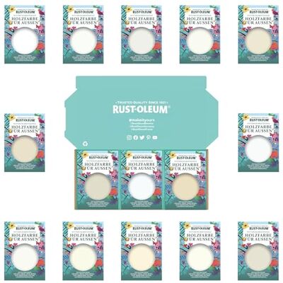 Rust-Oleum Holzfarbe Für Aussen Testerbox Elegante Weißtöne Seidenglanz Rust-Oleum Holzfarbe Für Aussen Testerbox Elegante Weißtöne Seidenglanz