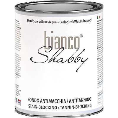 bianco Shabby Professioneller Anti-Tannin/Anti-Flecken Grundierungsanstrich biancoShabby® 1 Liter bianco Shabby Professioneller Anti-Tannin/Anti-Flecken Grundierungsanstrich biancoShabby® 1 Liter