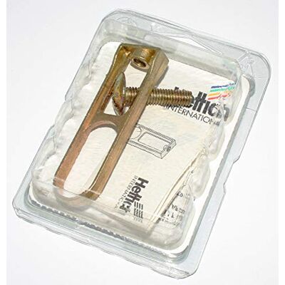 Hettich Schrankrohr-Mittelträger Druckguss vermessingt, Maße 63/18 mm, 1 Stück, Artikelnr. 431 Hettich Schrankrohr-Mittelträger Druckguss vermessingt, Maße 63/18 mm, 1 Stück, Artikelnr. 431