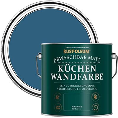 Rust-Oleum abwaschbare matte, geruchsarme blau Küchenwandfarbe Kobalt 2,5 Litres Rust-Oleum abwaschbare matte, geruchsarme blau Küchenwandfarbe Kobalt 2,5 Litres