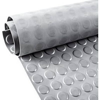 ANRO Gummimatte Noppenmatte Meterware 3mm Gummiläufer Noppen Bodenmatte als Werkstattboden, Antirutschmatte, Werkbank Auflage, Gummi Matte für Anhänger, Keller, Garage TPE Grau 130 x 100cm ANRO Gummimatte Noppenmatte Meterware 3mm Gummiläufer Noppen Bodenmatte als Werkstattboden, Antirutschmatte, Werkbank Auflage, Gummi Matte für Anhänger, Keller, Garage TPE Grau 130 x 100cm