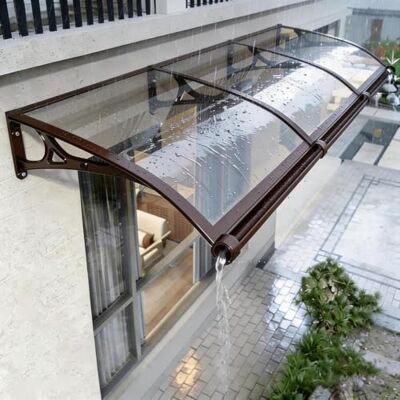Moubhjd Türvordach Haustürdach 100x220cm für alle Wände Pultvordach Balkon Türüberdachung Polycarbonat Aluminium Schutzdach Terrasse Moubhjd Türvordach Haustürdach 100x220cm für alle Wände Pultvordach Balkon Türüberdachung Polycarbonat Aluminium Schutzdach Terrasse