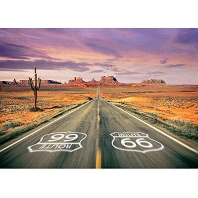 ART Fototapete Route 66 352 x 250 cm Vlies Tapeten XXL Moderne Wandtapete Wohnzimmer Schlafzimmer Violett Braun Grau 9046011a ART Fototapete Route 66 352 x 250 cm Vlies Tapeten XXL Moderne Wandtapete Wohnzimmer Schlafzimmer Violett Braun Grau 9046011a