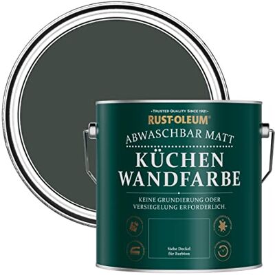 Rust-Oleum abwaschbare matte, geruchsarme dunkelgrün Küchenwandfarbe Abendessen 2,5 Litres Rust-Oleum abwaschbare matte, geruchsarme dunkelgrün Küchenwandfarbe Abendessen 2,5 Litres
