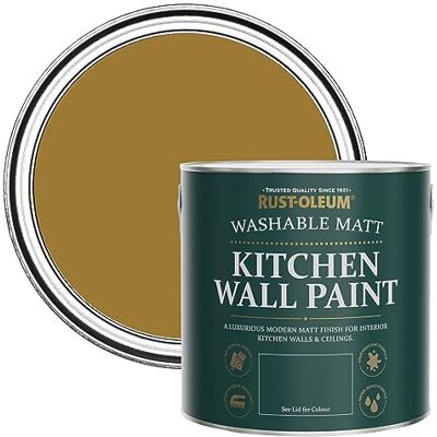 Rust-Oleum abwaschbare matte, geruchsarme braun Küchenwandfarbe Senfbraun 2,5 Litres Rust-Oleum abwaschbare matte, geruchsarme braun Küchenwandfarbe Senfbraun 2,5 Litres