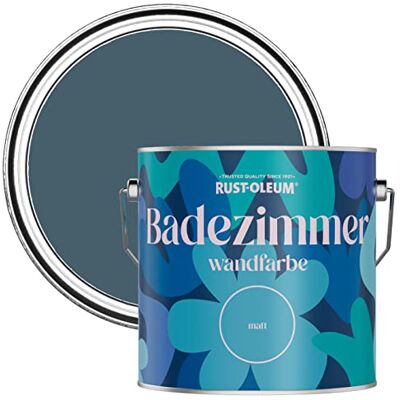 Rust-Oleum blau feuchtigkeitsresistente Badezimmerwandfarbe Matt Finish Blaupause 2,5 litres Rust-Oleum blau feuchtigkeitsresistente Badezimmerwandfarbe Matt Finish Blaupause 2,5 litres