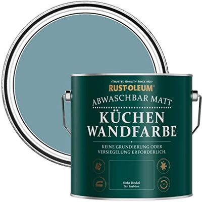 Rust-Oleum abwaschbare matte, geruchsarme blau Küchenwandfarbe Pazifikstaat 2,5 Litres Rust-Oleum abwaschbare matte, geruchsarme blau Küchenwandfarbe Pazifikstaat 2,5 Litres