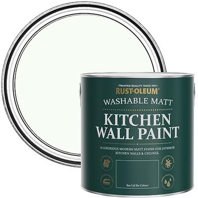 Rust-Oleum abwaschbare matte, geruchsarme weiß Küchenwandfarbe Ruhiges Weiß 2,5 Litres Rust-Oleum abwaschbare matte, geruchsarme weiß Küchenwandfarbe Ruhiges Weiß 2,5 Litres