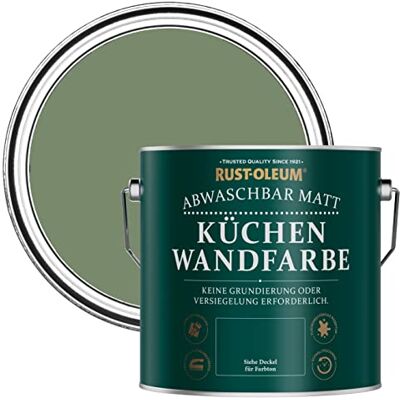 Rust-Oleum abwaschbare matte, geruchsarme grün Küchenwandfarbe Buchsbaum 2,5 Litres Rust-Oleum abwaschbare matte, geruchsarme grün Küchenwandfarbe Buchsbaum 2,5 Litres