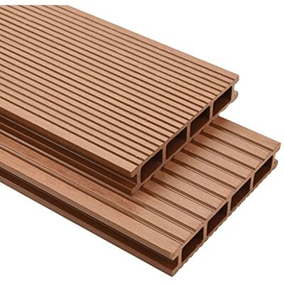 vidaXL Terrassendielen, WPC und Zubehör, 20 m², Braun, Bodenbelag vidaXL Terrassendielen, WPC und Zubehör, 20 m², Braun, Bodenbelag