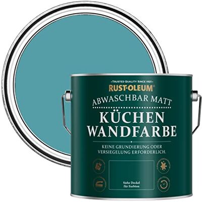 Rust-Oleum abwaschbare matte, geruchsarme blau Küchenwandfarbe Petrol 2,5 Litres Rust-Oleum abwaschbare matte, geruchsarme blau Küchenwandfarbe Petrol 2,5 Litres