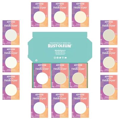Rust-Oleum Heizkörper Testerbox Elegante Weißtöne Matt Rust-Oleum Heizkörper Testerbox Elegante Weißtöne Matt
