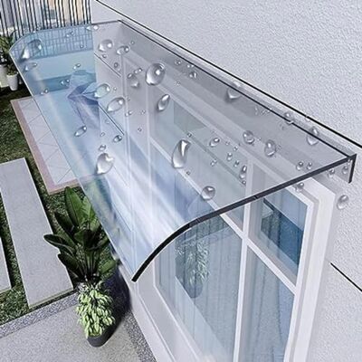 YWQJL Vordach Für Haustür,vordach Haustür Glas, Polycarbonat- Überdachung Haustür,vordach Haustürdach Pultvordach 3,5mm Dick,für Draußen Haus Balkon Garage Fenster,transparent-50x120cm/19.6" x47in YWQJL Vordach Für Haustür,vordach Haustür Glas, Polycarbonat- Überdachung Haustür,vordach Haustürdach Pultvordach 3,5mm Dick,für Draußen Haus Balkon Garage Fenster,transparent-50x120cm/19.6" x47in