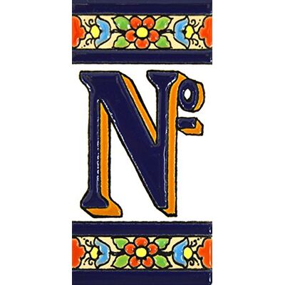 ART Schilder mit Zahlen und Nummern auf vielfarbiger Keramikkachel. Handgemalte Kordeltechnik fuer Schilder mit Namen, Adressen und Wegweisern. Persoenlich gestaltbarer Text. Design FLORES MEDIANO 10,9cm x 5,4 cm (Symbol “NUMMERIERE Nº”). ART Schilder mit Zahlen und Nummern auf vielfarbiger Keramikkachel. Handgemalte Kordeltechnik fuer Schilder mit Namen, Adressen und Wegweisern. Persoenlich gestaltbarer Text. Design FLORES MEDIANO 10,9cm x 5,4 cm (Symbol “NUMMERIERE Nº”).