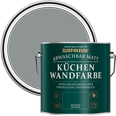 Rust-Oleum abwaschbare matte, geruchsarme grau Küchenwandfarbe Anthrazit Medium 2,5 Litres Rust-Oleum abwaschbare matte, geruchsarme grau Küchenwandfarbe Anthrazit Medium 2,5 Litres