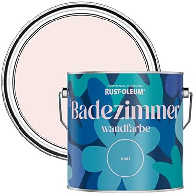 Rust-Oleum rosa feuchtigkeitsresistente Badezimmerwandfarbe Matt Finish Porzellan Rosa 2,5 litres Rust-Oleum rosa feuchtigkeitsresistente Badezimmerwandfarbe Matt Finish Porzellan Rosa 2,5 litres