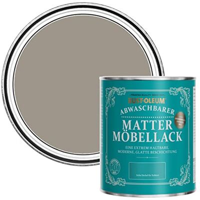 Rust-Oleum braun Möbelfarbe mit Matt-Finish, geruchsarm und wasserbasiert für Innenholz Trüffel 750ML Rust-Oleum braun Möbelfarbe mit Matt-Finish, geruchsarm und wasserbasiert für Innenholz Trüffel 750ML
