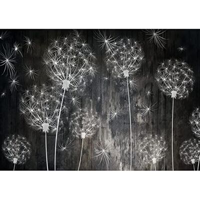 ART Fototapete Pusteblumen Holz Modern Vlies Wohnzimmer Schlafzimmer Made in Germany 308 x 220 cm Schwarz 9094010a ART Fototapete Pusteblumen Holz Modern Vlies Wohnzimmer Schlafzimmer Made in Germany 308 x 220 cm Schwarz 9094010a