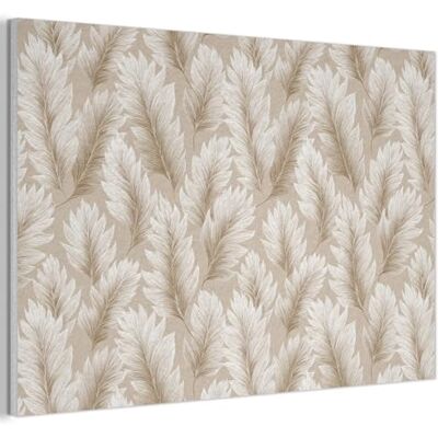 MuchoWow © Akustikbilder Wall Art Decoration Bilder für die Wand Akustikfilz 90x60 cm Deko Schallpaneel Wohnzimmer Akustik Schalldämmung Bild Botanisch Muster Beige MuchoWow © Akustikbilder Wall Art Decoration Bilder für die Wand Akustikfilz 90x60 cm Deko Schallpaneel Wohnzimmer Akustik Schalldämmung Bild Botanisch Muster Beige