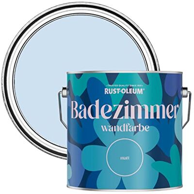 Rust-Oleum hellblau feuchtigkeitsresistente Badezimmerwandfarbe Matt Finish Taubenblau 2,5 litres Rust-Oleum hellblau feuchtigkeitsresistente Badezimmerwandfarbe Matt Finish Taubenblau 2,5 litres