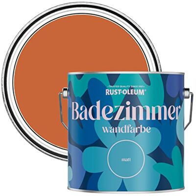 Rust-Oleum orange feuchtigkeitsresistente Badezimmerwandfarbe Matt Finish Chai Tee 2,5 litres Rust-Oleum orange feuchtigkeitsresistente Badezimmerwandfarbe Matt Finish Chai Tee 2,5 litres