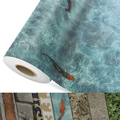 casa pura CV Bodenbelag Koi extra abriebfester PVC Bodenbelag (geschäumt) Foto-Druck Koi Karpfen Oberfläche strukturiert Meterware (200x600 cm) casa pura CV Bodenbelag Koi extra abriebfester PVC Bodenbelag (geschäumt) Foto-Druck Koi Karpfen Oberfläche strukturiert Meterware (200x600 cm)