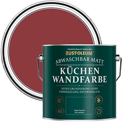 Rust-Oleum abwaschbare matte, geruchsarme rot Küchenwandfarbe Bordeaux 2,5 Litres Rust-Oleum abwaschbare matte, geruchsarme rot Küchenwandfarbe Bordeaux 2,5 Litres
