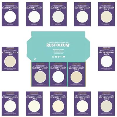 Rust-Oleum Küchenfliesen Testerbox Elegante Weißtöne Seidenglanz Rust-Oleum Küchenfliesen Testerbox Elegante Weißtöne Seidenglanz